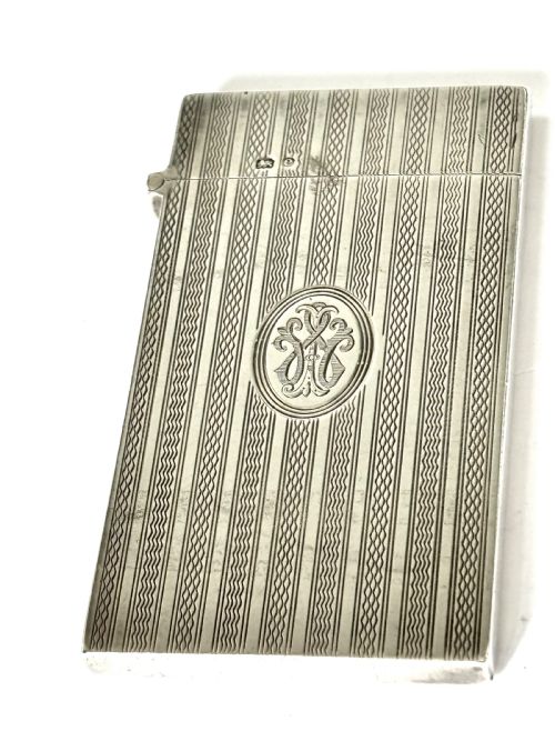 EDWARDIAN SILVER SLIMLINE CALLING CARD CASE DEAKIN FRANCIS BIRMINGHAM 1904 - ADDITIONAL PHOTO 3