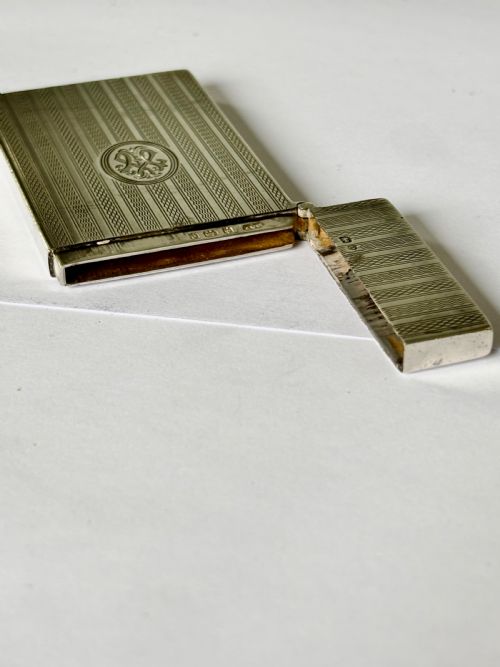 EDWARDIAN SILVER SLIMLINE CALLING CARD CASE DEAKIN FRANCIS BIRMINGHAM 1904 - ADDITIONAL PHOTO 8