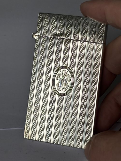 EDWARDIAN SILVER SLIMLINE CALLING CARD CASE DEAKIN FRANCIS BIRMINGHAM 1904