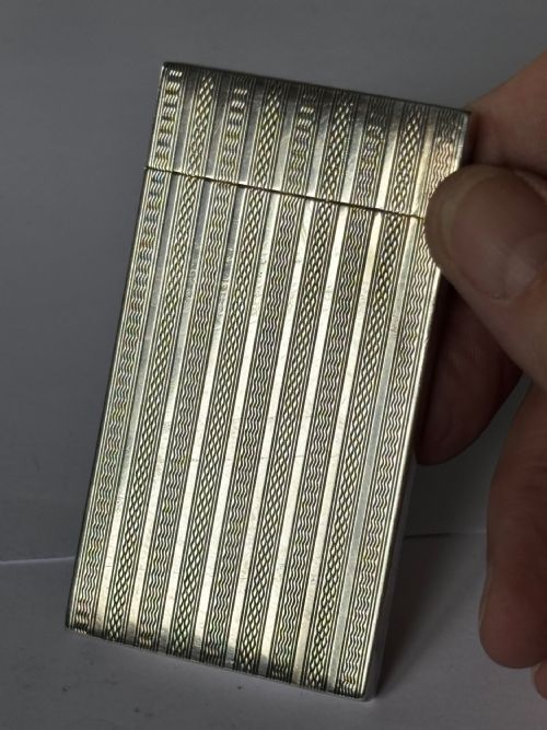 EDWARDIAN SILVER SLIMLINE CALLING CARD CASE DEAKIN FRANCIS BIRMINGHAM 1904 - ADDITIONAL PHOTO 1