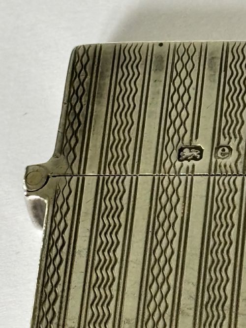 EDWARDIAN SILVER SLIMLINE CALLING CARD CASE DEAKIN FRANCIS BIRMINGHAM 1904 - ADDITIONAL PHOTO 5