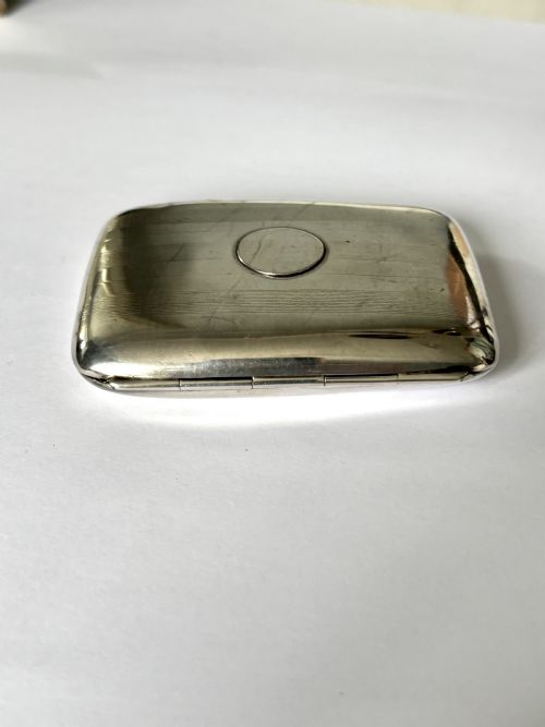GEORGE V SILVER GILT CIGARETTE CHEROOT CASE JOSEPH GLOSTER BIRMINGHAM 1917 WWI - ADDITIONAL PHOTO 7