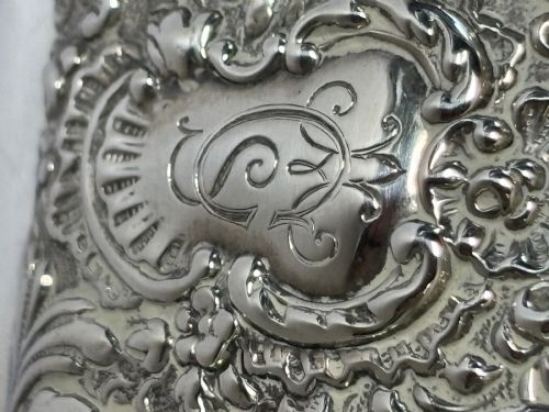 ANTIQUE SILVER DRESSING TABLE TRINKET BOX GOLDSMITHS SILVERSMITHS LONDON 1924 - ADDITIONAL PHOTO 13