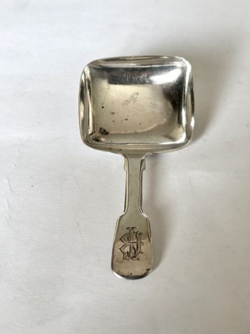 victorian silver caddy spoon yapp woodward birmingham 1844 - CATEGORY: ANTIQUE SILVER - DATED VICTORIAN