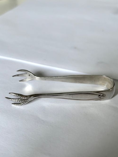 ANTIQUE SILVER CLAW SUGAR NIPS SHEFFIELD 1929 COOPER BROTHERS SONS - ADDITIONAL PHOTO 4