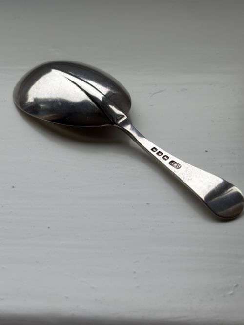GEORGE V SILVER CADDY SPOON CW FLETCHER SON LONDON 1920 - ADDITIONAL PHOTO 2