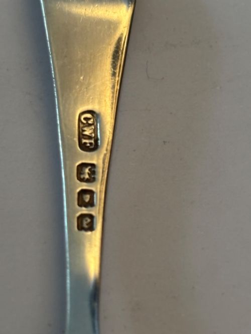GEORGE V SILVER CADDY SPOON CW FLETCHER SON LONDON 1920 - ADDITIONAL PHOTO 4