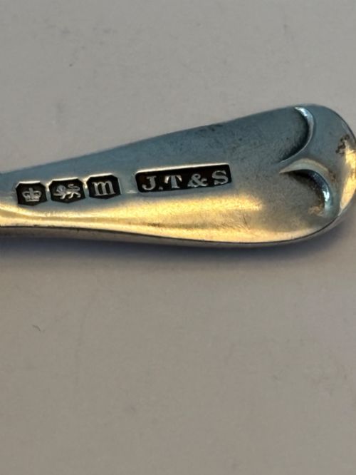 GEORGE V SILVER CADDY SPOON J THOMPSON SONS SHEFFIELD 1929 - ADDITIONAL PHOTO 2