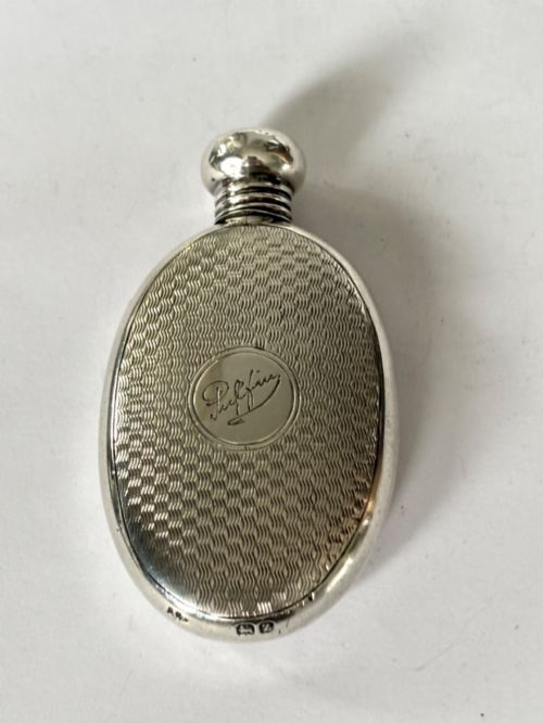 GEORGE V STERLING SILVER SCENT FLASK PERFUME BOTTLE 1924 - ADDITIONAL PHOTO 4