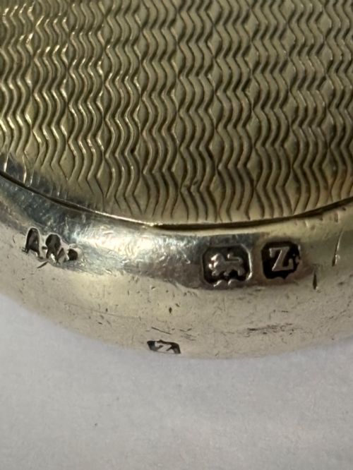 GEORGE V STERLING SILVER SCENT FLASK PERFUME BOTTLE 1924 - ADDITIONAL PHOTO 7