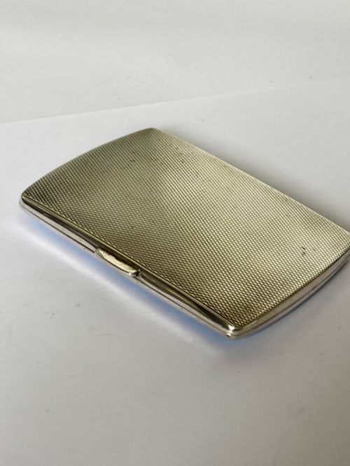 ART DECO SILVER BLUE ENAMEL SUNBURST CIGARETTE CASE DEAKIN FRANCIS 1937 - ADDITIONAL PHOTO 7