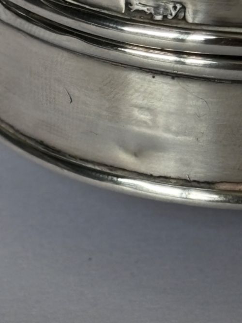 ANTIQUE GEORGE V SILVER DRESSING TABLE JEWELLERY RING TRINKET BOX BIRMINGHAM 1923 - ADDITIONAL PHOTO 8