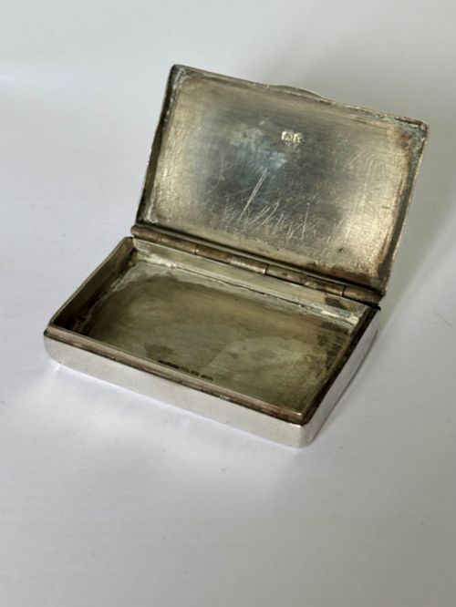ANTIQUE SILVER VICTORIAN SNUFF BOX JAMES WALTER TIPTAFT BIRMINGHAM 1891 - ADDITIONAL PHOTO 5