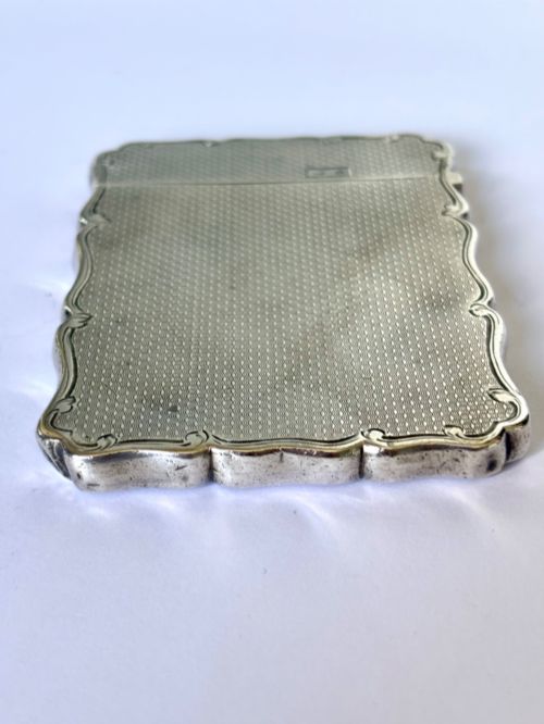 VICTORIAN SILVER CALLING CARD CASE GEORGE UNITE BIRMINGHAM 1895 - ADDITIONAL PHOTO 5