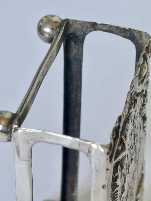 EDWARDIAN ANTIQUE SILVER CASTLE TOP MATCHBOX COVER ROYAL WINDSOR 1903 - ADDITIONAL PHOTO 11