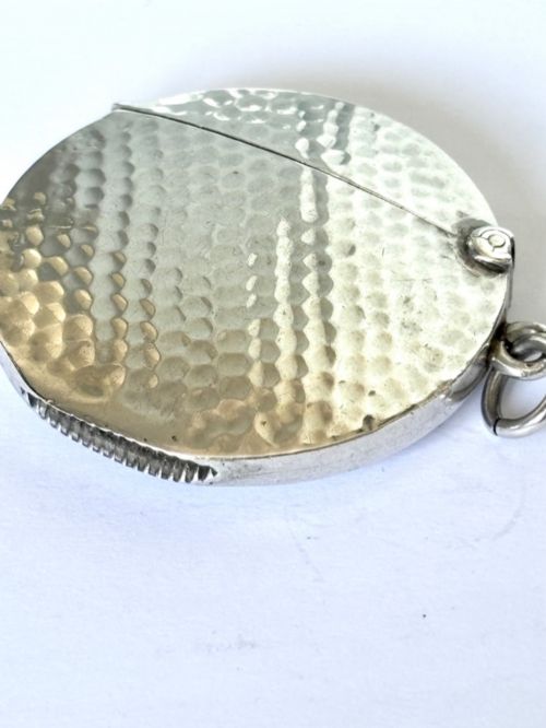 ANTIQUE EDWARDIAN SILVER GOLF BALL VESTA CASE A J ZIMMERMAN BIRMINGHAM 1909 - ADDITIONAL PHOTO 4