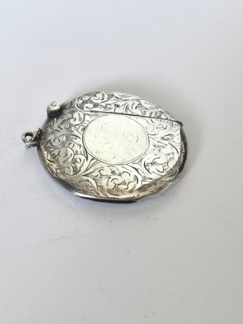 antique edwardian silver vesta case sydney co birmingham 1905 - CATEGORY: ANTIQUE SILVER - DATED EDWARDIAN