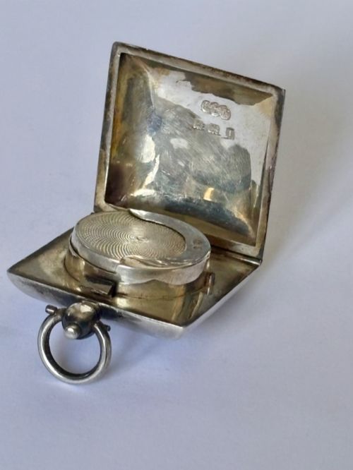 GEORGE V SILVER SQUARE SOVEREIGN CASE BIRMINGHAM 1910 EJ HOULSTON - ADDITIONAL PHOTO 4