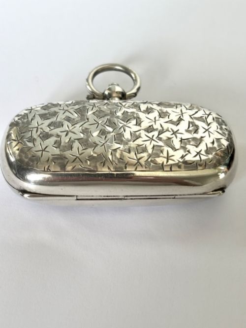 SILVER DOUBLE SOVEREIGN CASE BIRMINGHAM 1910 SMITH BARTLAM - ADDITIONAL PHOTO 4