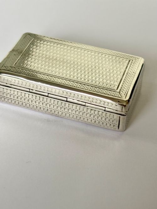 GEORGE V SILVER GILT SNUFF BOX CHESTER 1919 COHEN CHARLES - ADDITIONAL PHOTO 3