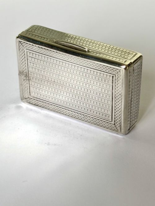 GEORGE V SILVER GILT SNUFF BOX CHESTER 1919 COHEN CHARLES - ADDITIONAL PHOTO 6