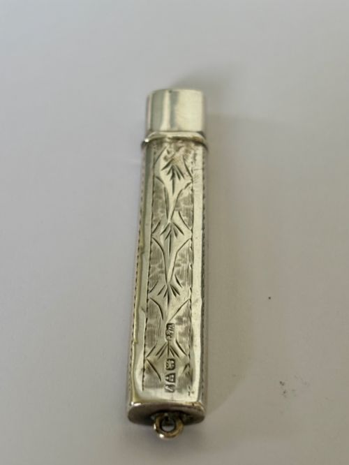 GEORGE V SILVER PENCIL CASE CHESTER 1918 VILLIERS JACKSON - ADDITIONAL PHOTO 1