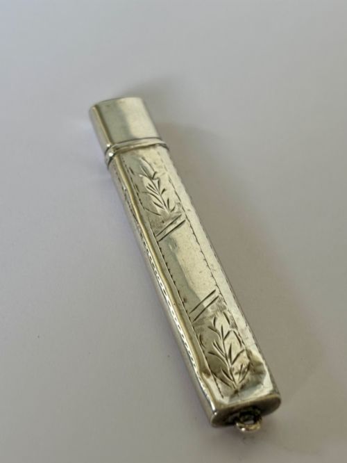 GEORGE V SILVER PENCIL CASE CHESTER 1918 VILLIERS JACKSON - ADDITIONAL PHOTO 2