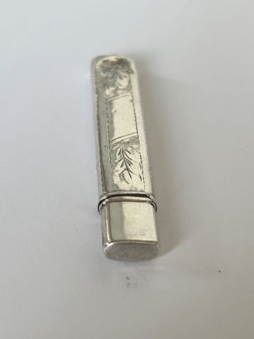 GEORGE V SILVER PENCIL CASE CHESTER 1918 VILLIERS JACKSON - ADDITIONAL PHOTO 3