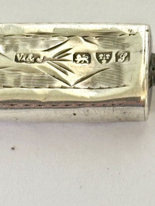 GEORGE V SILVER PENCIL CASE CHESTER 1918 VILLIERS JACKSON - ADDITIONAL PHOTO 5