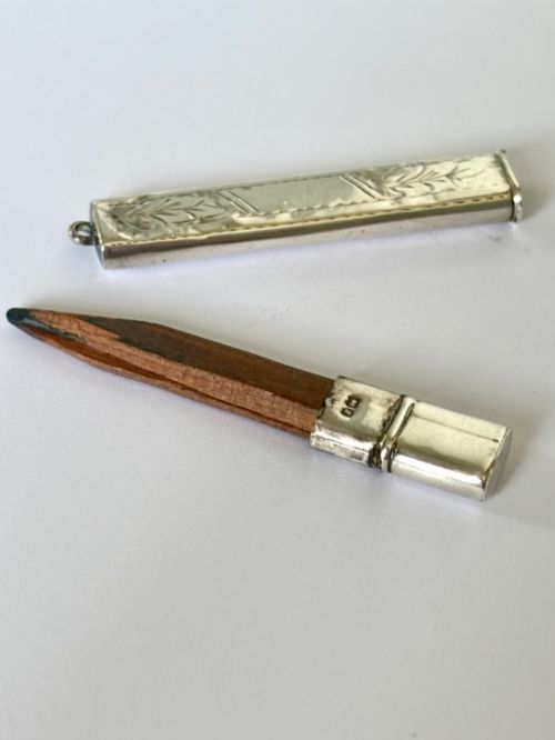 GEORGE V SILVER PENCIL CASE CHESTER 1918 VILLIERS JACKSON - ADDITIONAL PHOTO 9