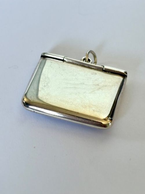 GEORGE V WWI SOLID SILVER ENVELOPE STAMP CASE 1916 CRISFORD NORRIS - ADDITIONAL PHOTO 2