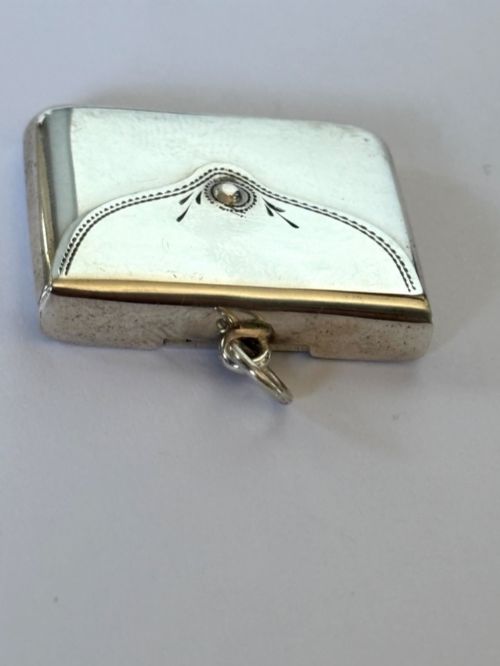 GEORGE V WWI SOLID SILVER ENVELOPE STAMP CASE 1916 CRISFORD NORRIS - ADDITIONAL PHOTO 7