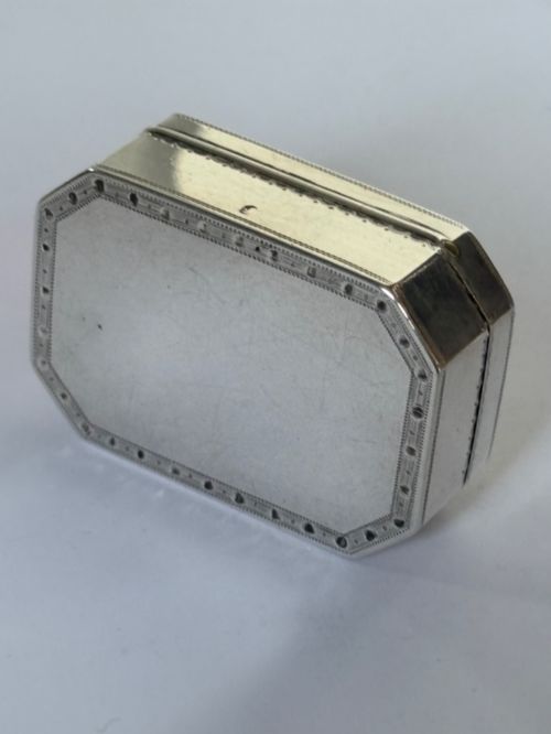 18TH CENTURY GEORGE III SILVER GILT SNUFF BOX PHIPPS ROBINSON LONDON 1795 - ADDITIONAL PHOTO 5