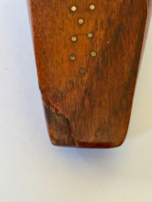 19TH CENTURY PARQUETRY PIQUE WORK TREEN SHOE BOOT DESIGN SNUFF BOX - ADDITIONAL PHOTO 5