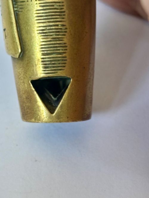 19THC AUSTRIAN NOVELTY BRASS CIGAR CUTTER VESTA CASE CHAMPAGNE VEUVE CLIQUOT - ADDITIONAL PHOTO 2