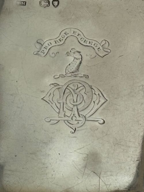 SAMPSON MORDAN VICTORIAN HIP FLASK LONDON 1884 SMALL REPAIRS - ADDITIONAL PHOTO 2