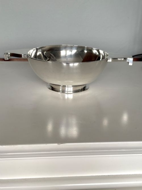 LARGE SCOTTISH SILVER QUAICH HAMILTON INCHES EDINBURGH 1920 24CM 95INCH 358G - ADDITIONAL PHOTO 1