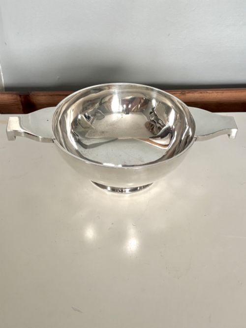 LARGE SCOTTISH SILVER QUAICH HAMILTON INCHES EDINBURGH 1920 24CM 95INCH 358G - ADDITIONAL PHOTO 13