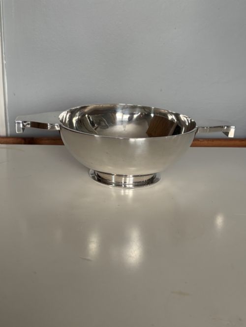 LARGE SCOTTISH SILVER QUAICH HAMILTON INCHES EDINBURGH 1920 24CM 95INCH 358G - ADDITIONAL PHOTO 14