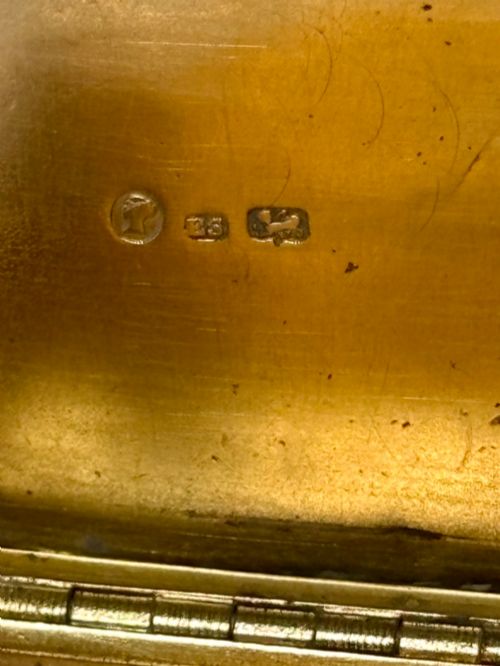 EARLY VICTORIAN SILVER GILT SNUFF BOX EDWARD SMITH BIRMINGHAM 1840 - ADDITIONAL PHOTO 7