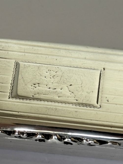 VICTORIAN SILVER GILT SNUFF BOX ROBERT THORNTON BIRMINGHAM 1876 83G - ADDITIONAL PHOTO 9