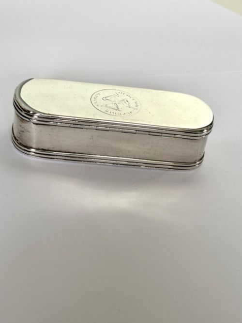 GEORGE III SILVER GILT SNUFF BOX CORNELIUS BLAND LONDON 1795 ISLE OF MAN CREST MANX - ADDITIONAL PHOTO 10