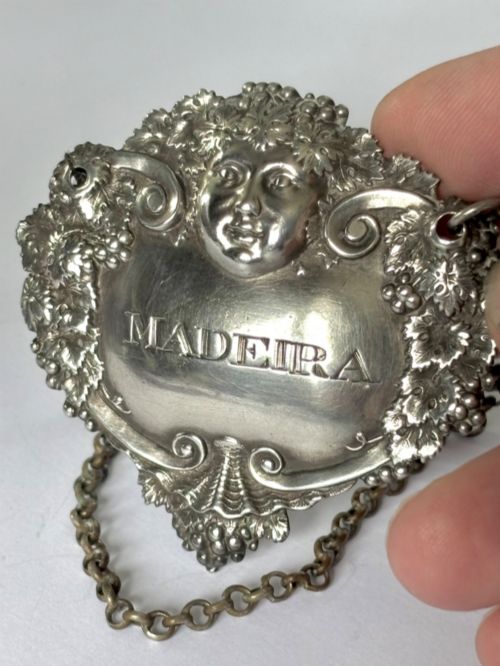 George III Silver Madeira Decanter Label Digby Scott Benjamin Smith London 1805
