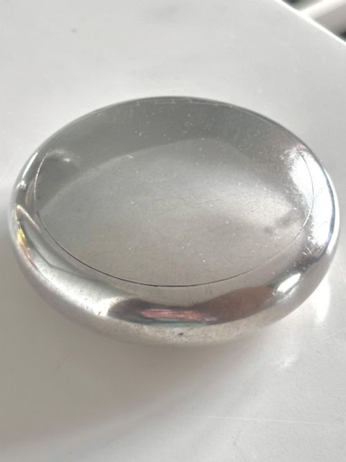 Edwardian Silver Squeeze Tobacco Box Mappin & Webb Sheffield 1907