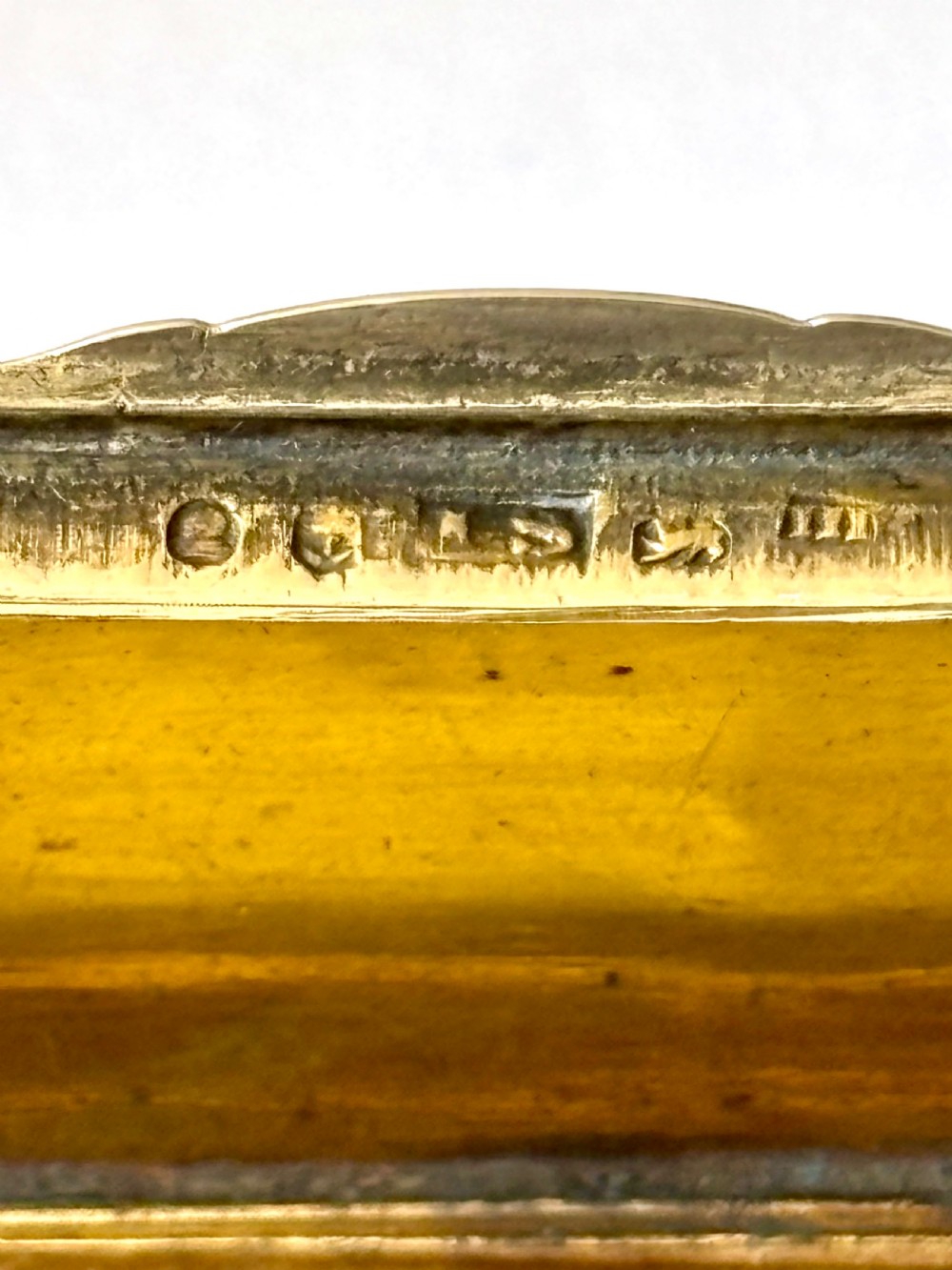 George III Silver Gilt Snuff Box Birmingham 1810 by John Shaw View III
