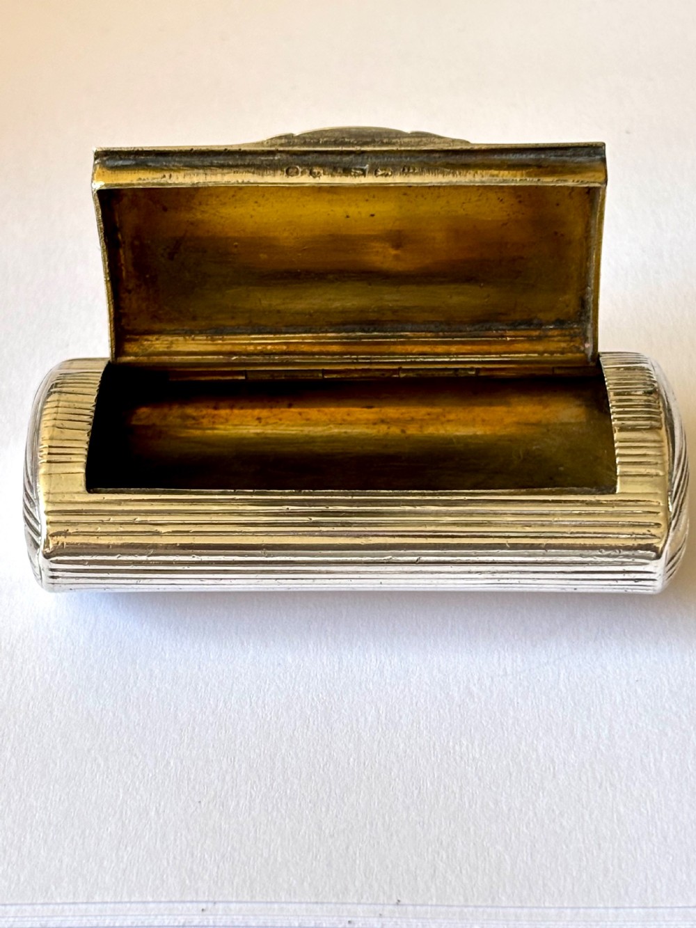 George III Silver Gilt Snuff Box Birmingham 1810 by John Shaw View VII