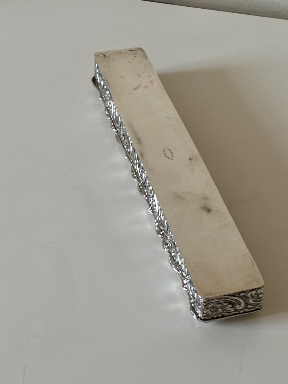 Edwardian Silver Hat Pin Trinket Box Chester 1908 Nathan & Hayes FINNIGANS 23cm View XIII