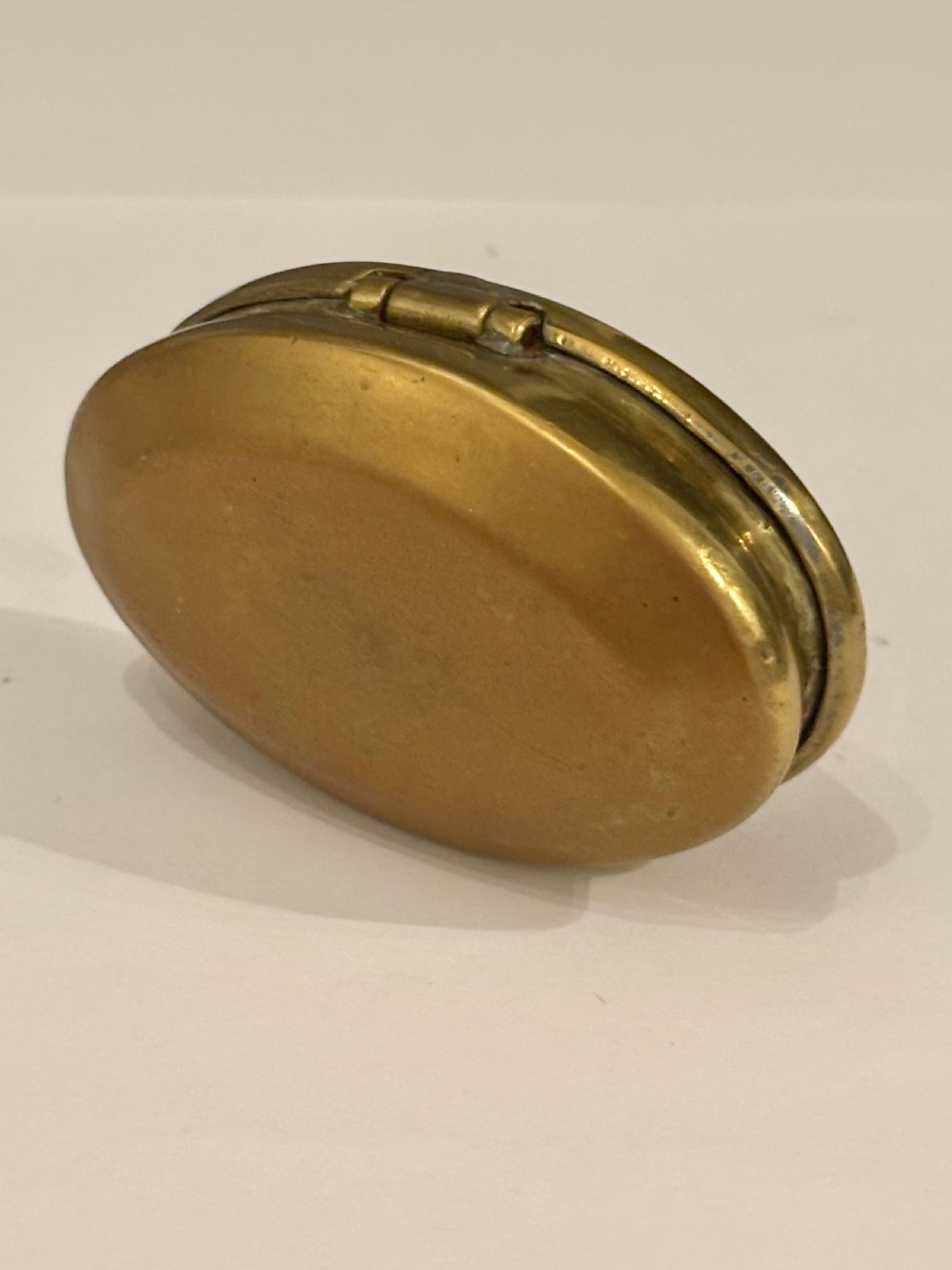 A 19th Century Brass Miners Chewing Tobacco Box Charley Jones View III