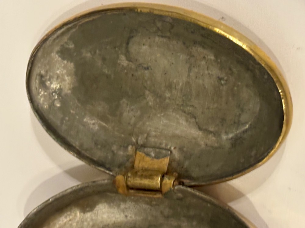 A 19th Century Brass Miners Chewing Tobacco Box Charley Jones View IX