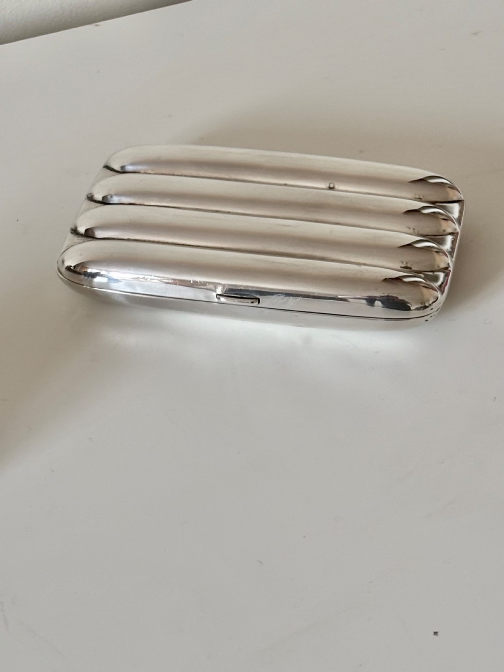 Antique Silver Gilt Edwardian Quad Cigar Cheroot Case 1902 Henry Williamson View VII